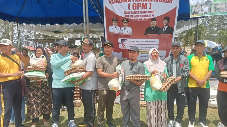 Gerakan Pangan Murah Meriahkan HUT Ke-27 Aceh Singkil