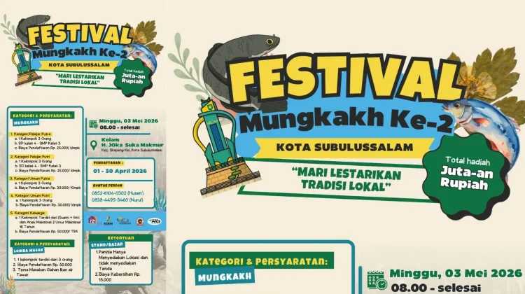 Festival Tradisi Mungkakh Kembali Digelar di Subulussalam