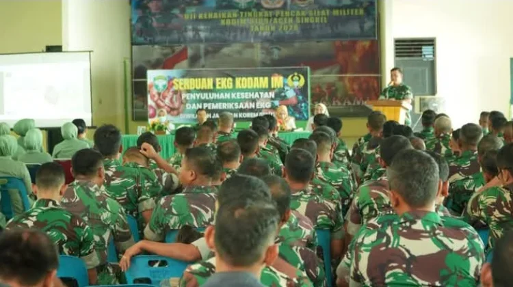 Gandeng Tim Medis RSUD, Kodim Singkil Periksa Kesehatan Prajurit