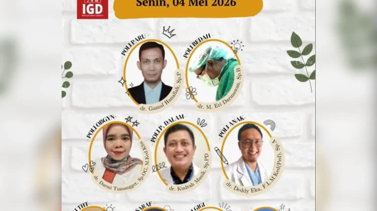 Jadwal Poliklinik RSUD Subulussalam Senin 4 Mei 2026