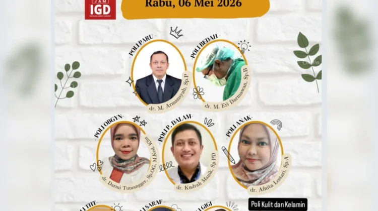 Jadwal Poliklinik RSUD Subulussalam Rabu 6 Mei 2026