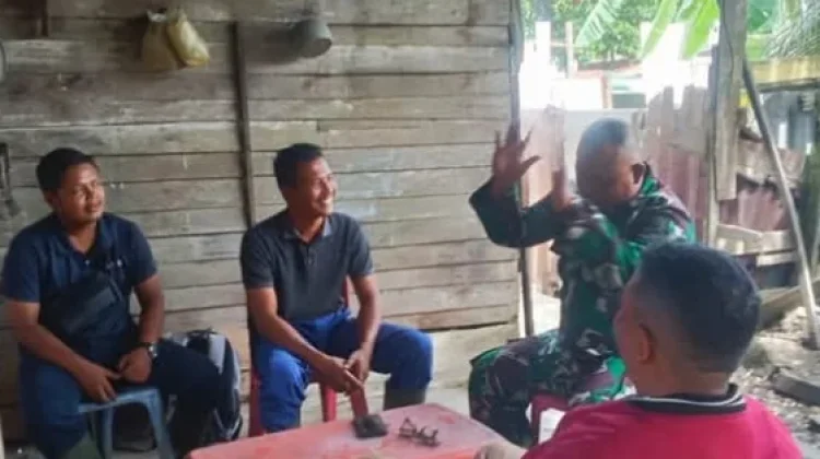 TNI Terus Ingatkan Pemuda Singkil Bahaya Judi Online dan Tawuran
