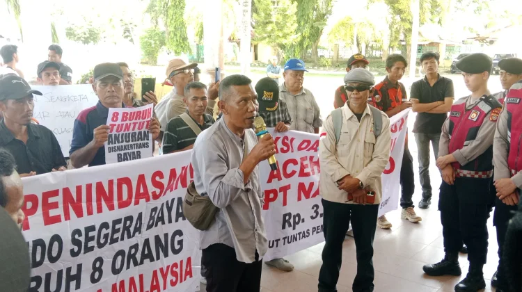 Sekelompok Masyarakat Demo Perusahaan di Aceh Singkil