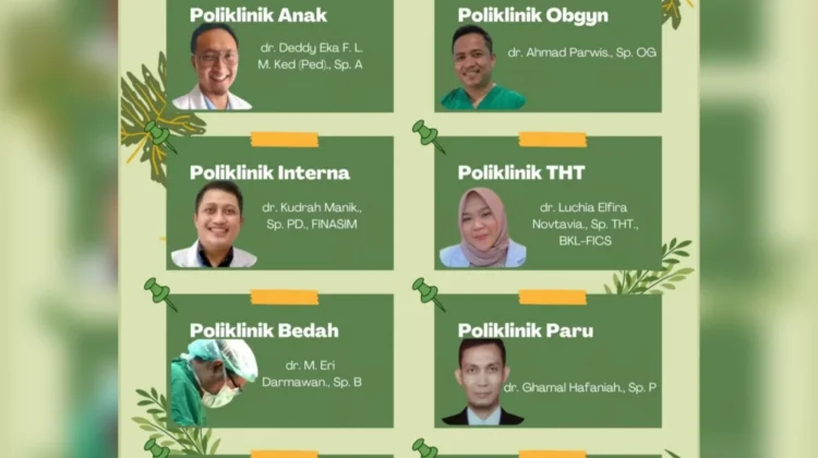 Jadwal Poliklinik RSUD Subulussalam Senin 25 Mei 2026