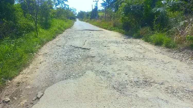 Jalan Lintas Subulussalam - Rundeng Rusak Parah