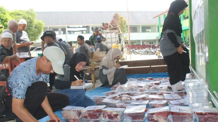 Semangat Berkurban, 19 Hewan Kurban Disembelih di Masjid At-Taqwa Muhammadyah
