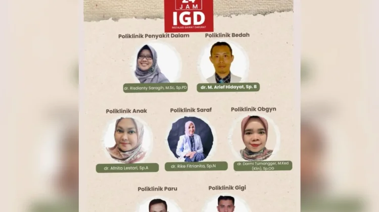 Jadwal Poliklinik RSUD Subulussalam Selasa 2 Juni 2026
