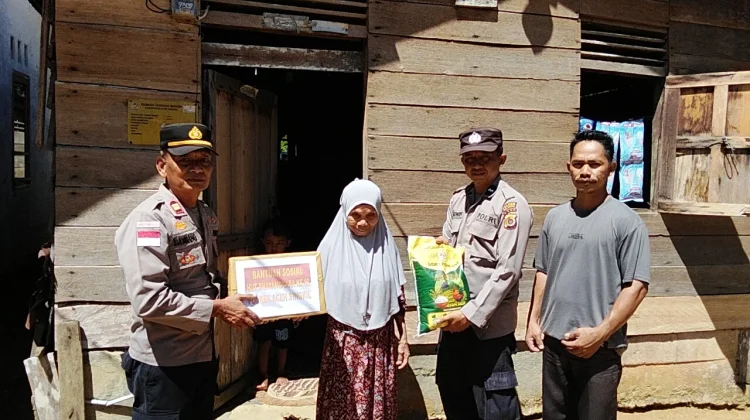 Menjelang Hari Bhayangkara ke-80, Polres Aceh Singkil Salurkan Bantuan Sembako