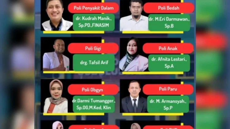 Jadwal Poliklinik RSUD Subulussalam Rabu 10 Juni 2026
