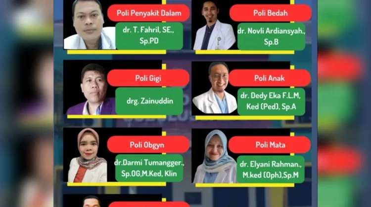 Jadwal Poliklinik Spesialis RSUD Subulussalam Jumat 12 Juni 2026