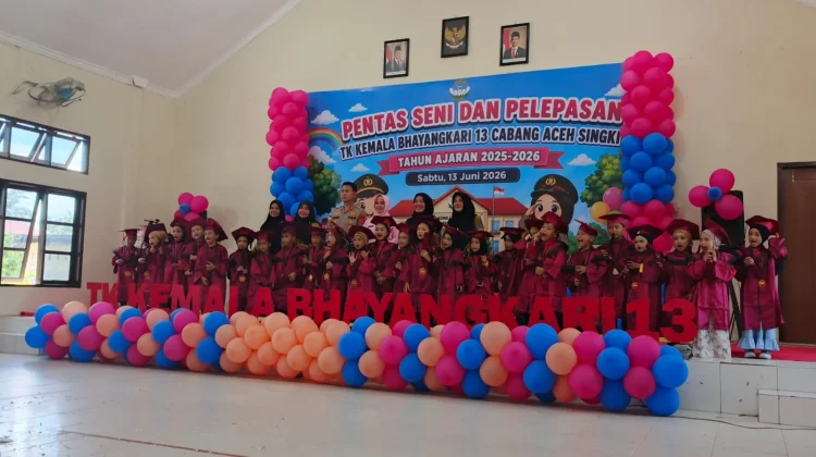 TK Kemala Bhayangkari Aceh Singkil Gelar Pentas Seni