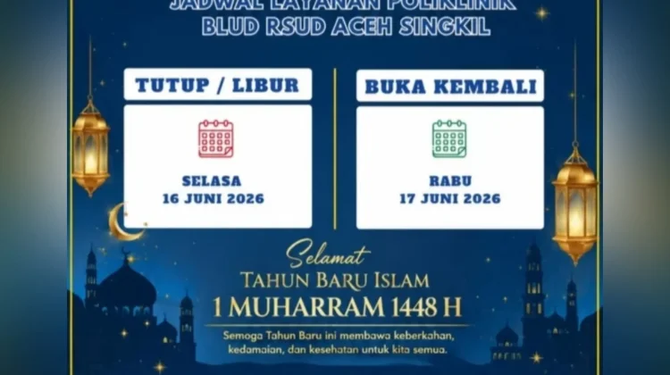 Poliklinik RSUD Aceh Singkil Besok Tutup 16 Juni