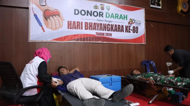 Donor Darah Hari Bhayangkara ke-80, Polres Aceh Singkil Kumpulkan 47 Kantong Darah