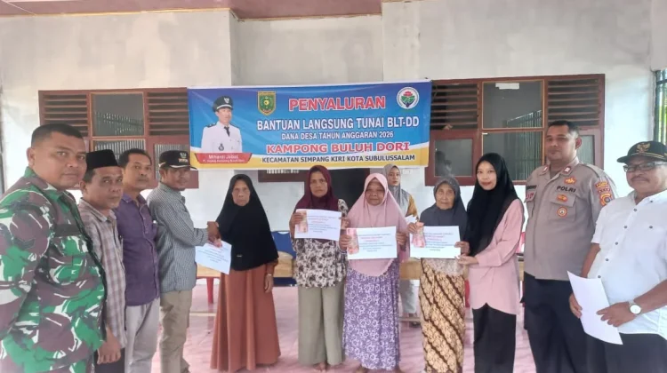 Tekan Beban Ekonomi, 39 Warga Buluh Dori Subulussalam Terima Bantuan Pemerintah
