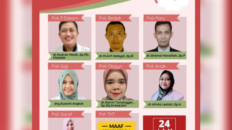Jadwal Poliklinik RSUD Subulussalam Selasa 30 Juni 2026