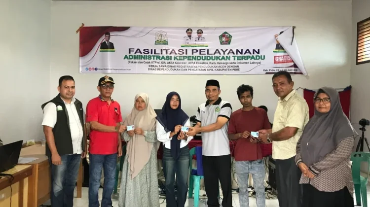 DRKA dan Disdukcapil Pidie Rampungkan Ribuan Adminduk Warga Terdampak Bencana