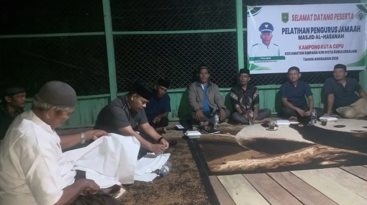 Camat Simpang Kiri Dorong Kemandirian Kuta Cepu Ikuti Pelatihan Fardu Kifayah