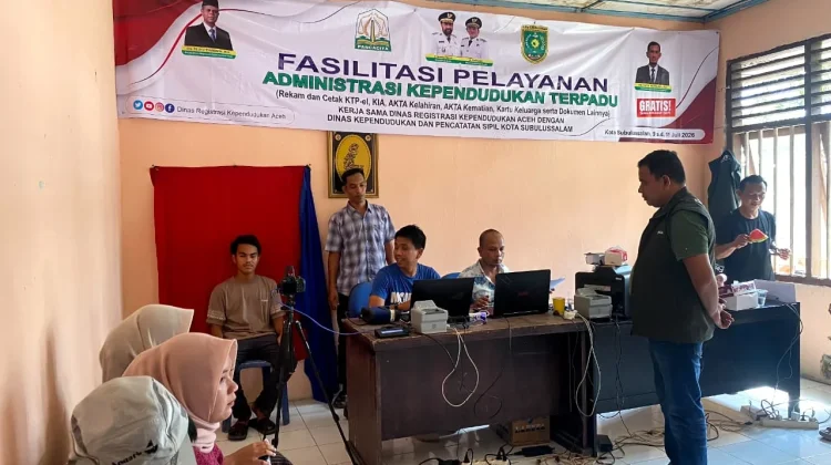 Ratusan Warga Sultan Daulat Manfaatkan Layanan Kilat FastDUK DRKA Aceh