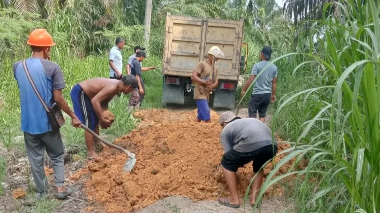 Puluhan Tahun Tak Tersentuh, Warga Subulussalam Swadaya Perbaiki Jalan Rusak