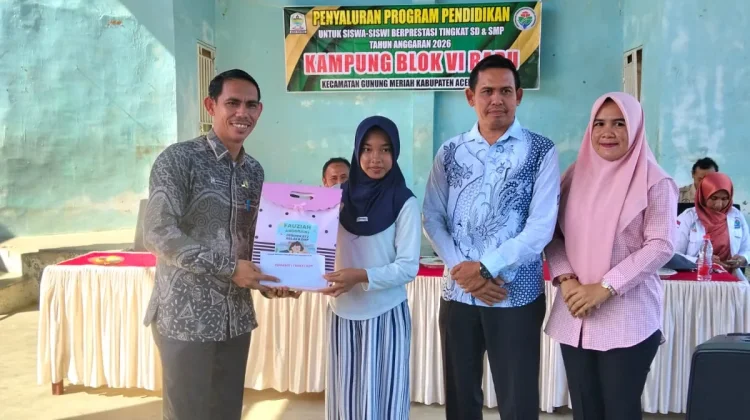 Peringati Hari Anak Nasional, Desa di Aceh Singkil Salurkan Beasiswa Prestasi
