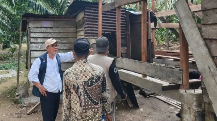 Kawal Dana Tepat Sasaran, Kalaksa BPBD Subulussalam Tinjau Rumah Bantuan Banjir
