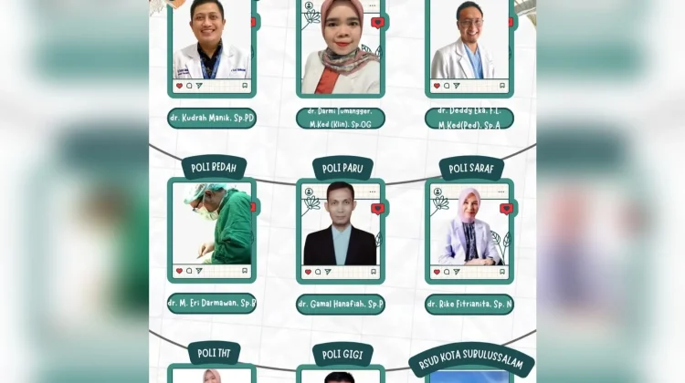 Jadwal Poliklinik Spesialis RSUD Subulussalam Senin 3 Agustus 2026