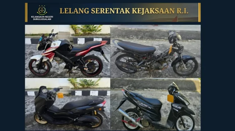 Kejari Subulussalam Lelang Barang Bukti Rampasan Secara Online