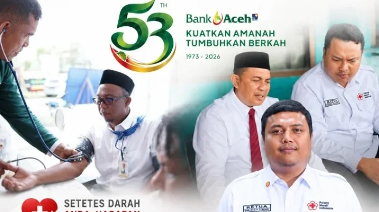 Bank Aceh Syariah di Aceh Singkil Peringati HUT Ke-53 dengan Kegiatan Donor Darah