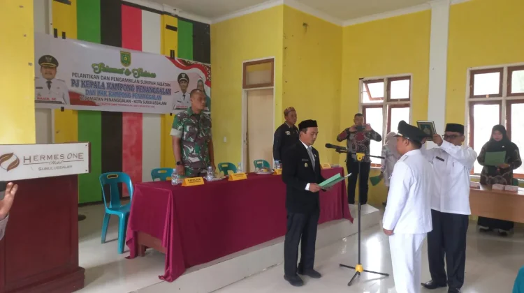 Pemko Subulussalam Tunjuk Saleh Pohan Sebagai Pj Kepala Kampong Penanggalan