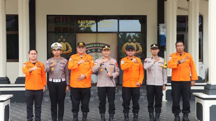 Kolaborasi Polres Aceh Singkil Dan Basarnas Nias Perkuat Kesiapsiagaan Bencana