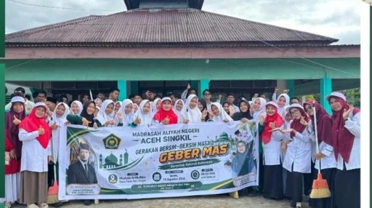 MAN Singkil Ikuti Partisipasi dalam Kegiatan GEBER MAS Kemenag.