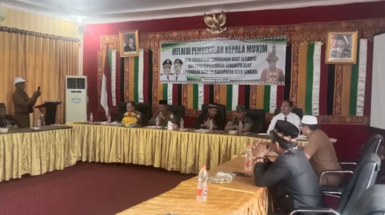 Wabup Minta Mukim Perkuat Peradilan Adat, Selesaikan Konflik Ditengah Masyarakat