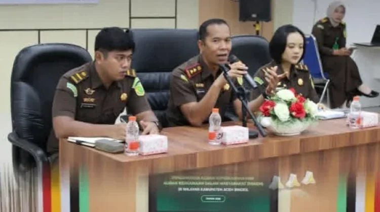 Kejari Gelar Rakor Bersama Tim PAKEM Aceh Singkil