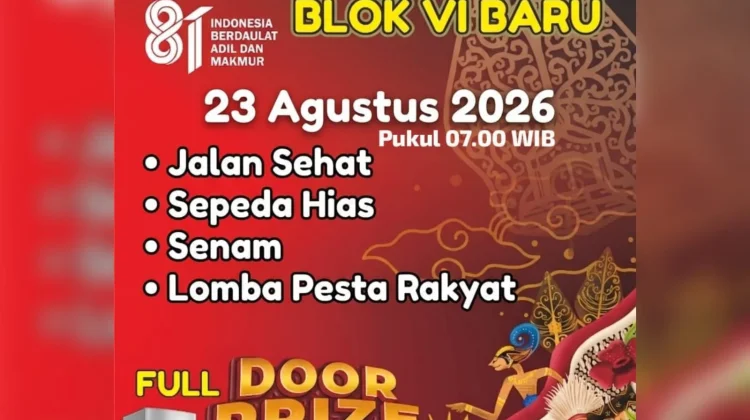 Semarak Kemerdekaan, Desa Blok VI Baru Siap Gelar Pesta Rakyat