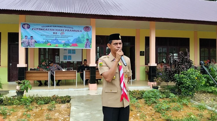 Ketua Harian Kwarcab Pramuka Singkil, Ajak Sekolah Perkuat Gerakan Pramuka