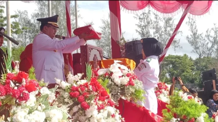 Bupati Pimpin Detik - detik Proklamasi HUT Ke-81 RI di Aceh Singkil