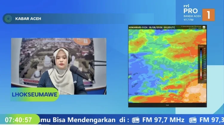 Sejumlah Wilayah Aceh Hari ini Berawan hingga Hujan