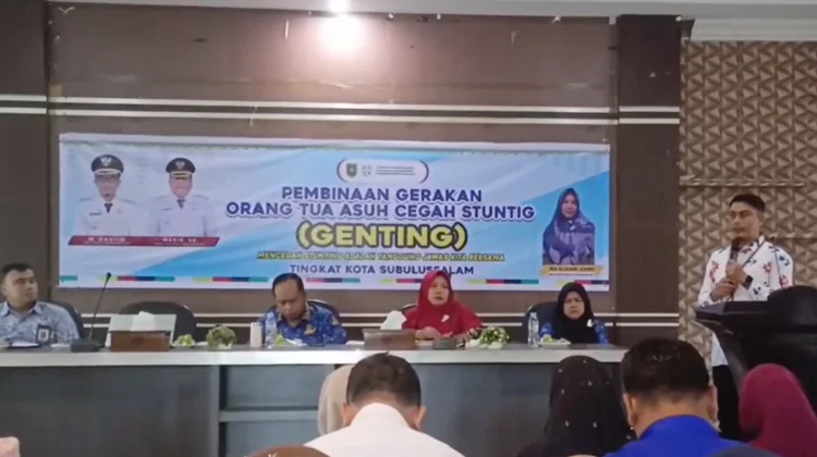 Data Terbaru, Lima Ribu Lebih Keluarga di Subulussalam Berisiko Stunting