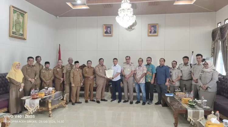 Pemkab Singkil Resmi Menerima Sertifikat Tanah Sekolah Rakyat
