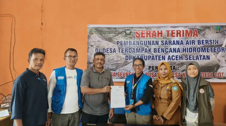 Tiga Desa di Aceh Selatan Dapatkan Akses Air Bersih Pascabencana