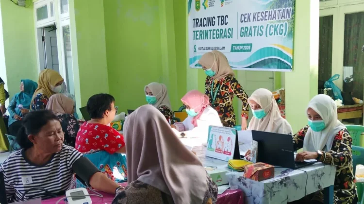 Warga Penanggalan Disasar Tracing TBC dan Layanan Cek Kesehatan Gratis