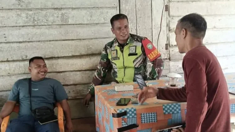 Praurit TNI Singkil Ajak Pemuda Lae Gecih Jaga Keamanan Desa