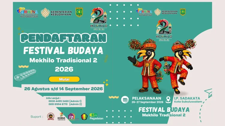 Wadah Lestarikan Budaya, Festival Mekhilo Subulussalam Season 2 Siap Digelar