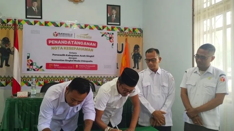 Panwaslih Gandeng Chinquelle Perkuat Pengawasan Pemilu di Aceh Singkil