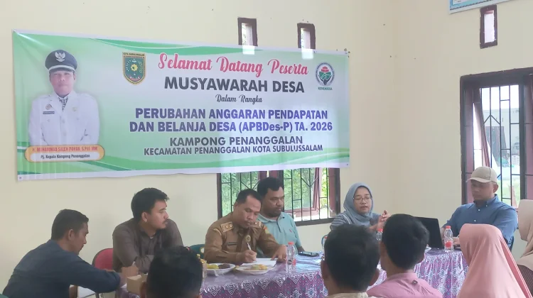Pembahasan APBDes-P 2026 Penanggalan Berfokus pada Skala Prioritas