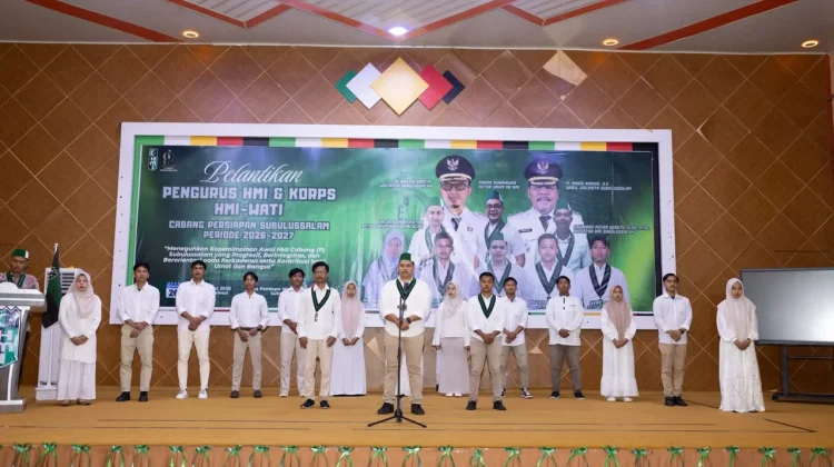 Enam Tahun Berjuang, HMI Persiapan Subulussalam Resmi Dilantik