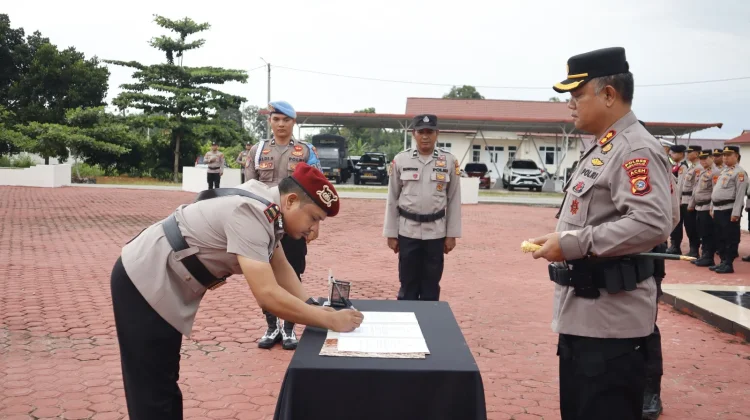 Polres Subulussalam Rotasi Jabatan Kabag Ren dan Kasat Narkoba