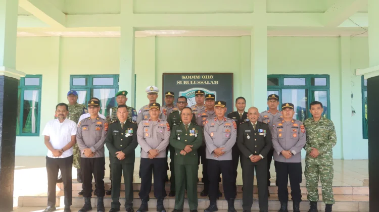 HUT TNI ke-81, Polres Subulussalam Perkuat Sinergi bareng Kodim