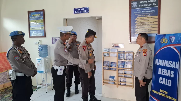 Minta Personel Humanis, Kapolres Subulussalam Tinjau Langsung Sentra Pelayanan