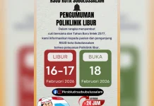 RSUD Subulussalam Tutup Layanan Poliklinik Selama Libur Imlek